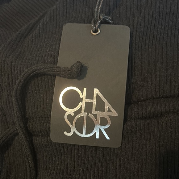 *BLACK* NWT, Chaser Relaxed Fit Love Rib Tie Front Hi-lo Sweater Duster Cardigan - Picture 3 of 3